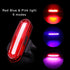 Rechargeable LED USB Mountain Bike Tail Light Taillight Safety Warning Bicycle Rear Light Bicycle Lamp Red High Intensity Rear LED Accessories Fits On Any Road Bikes Helmets