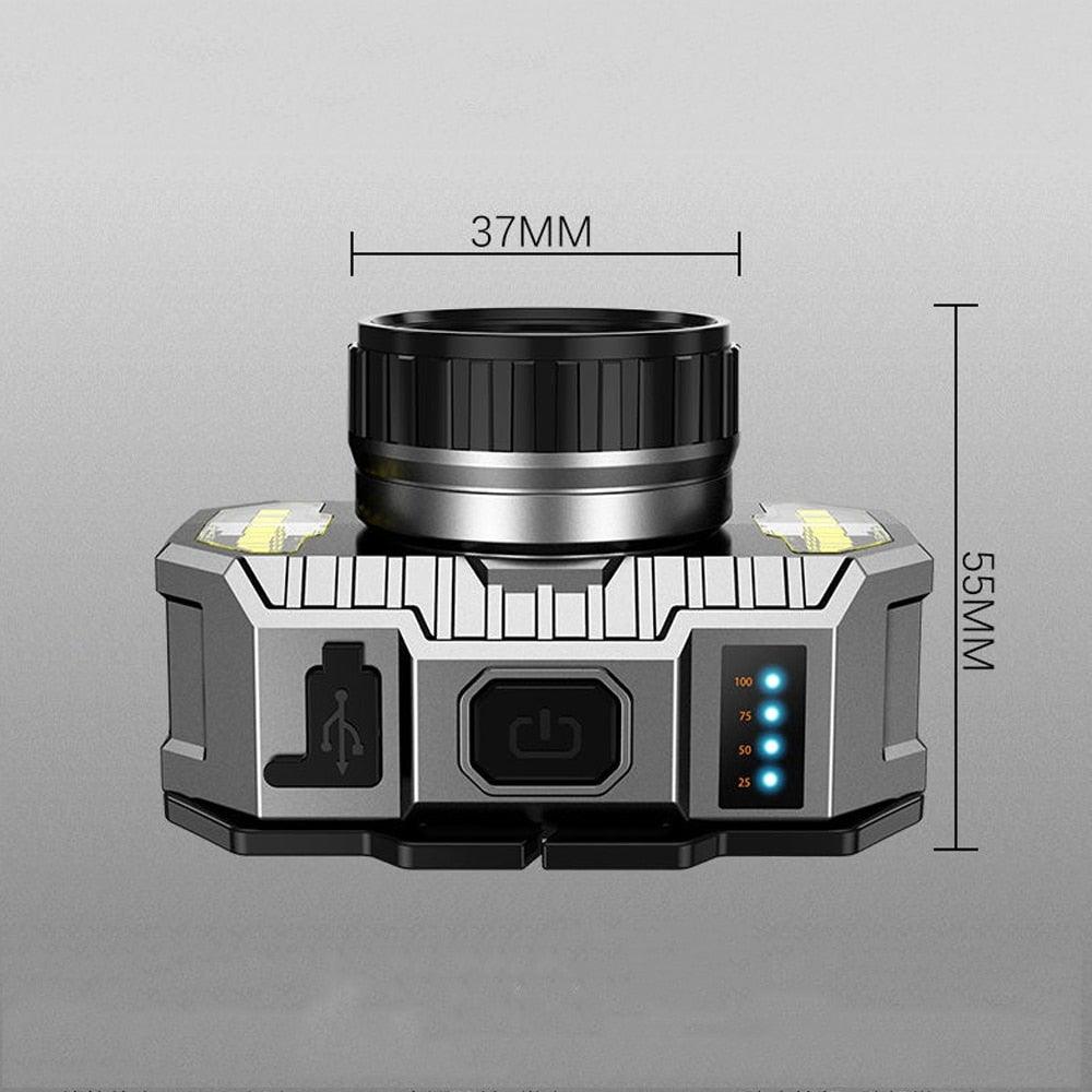 Rechargeable Super Bright High Lumen Strong Light LED Head-Mounted Headlamp Waterproof Long-Range Flashlight For Outdoor Camping Household Riding Night Fishing Headlight - STEVVEX Lamp - 200, Flashlight, Headlamp, Headlight, lamp, LED Flashlight, LED Headlamp, LED Headlight, LED torchlight, Rechargeable Flashlight, Rechargeable Headlamp, Rechargeable Headlight, Rechargeable Torchlight, Torchlight, Waterproof Headlamp - Stevvex.com