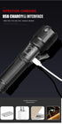 Rechargeable Tactical Flashlight USB LED High Quality Zoomable Torchlight High Lumen Super Bright Flashlight Waterproof Flashlight For Outdoor Best Camping Hiking Riding Flashlight - STEVVEX Lamp - 200, Flashlight, Gadget, Headlamp, Headlight, Headtorch, lamp, LED Flashlight, LED Headlight, Rechargeable Flashlight, Rechargeable Headlamp, Rechargeable Headlight, Rechargeable Torchlight, Torchlight, Zoomable Flashlight - Stevvex.com