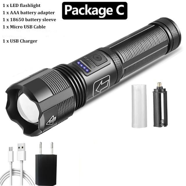 Rechargeable Tactical Flashlight USB LED High Quality Zoomable Torchlight High Lumen Super Bright Flashlight Waterproof Flashlight For Outdoor Best Camping Hiking Riding Flashlight - STEVVEX Lamp - 200, Flashlight, Gadget, Headlamp, Headlight, Headtorch, lamp, LED Flashlight, LED Headlight, Rechargeable Flashlight, Rechargeable Headlamp, Rechargeable Headlight, Rechargeable Torchlight, Torchlight, Zoomable Flashlight - Stevvex.com