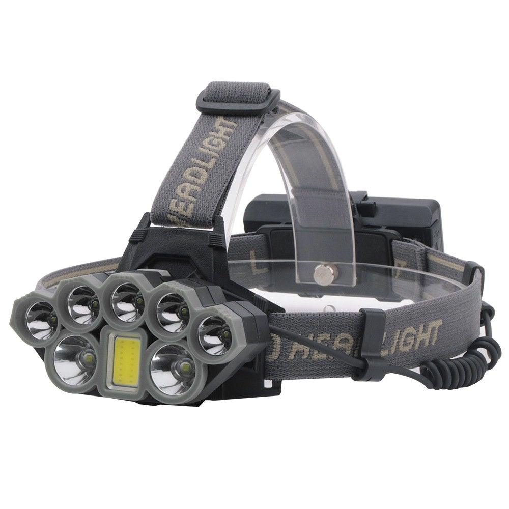 Rechargeable Ultra Bright Headlamp LED High Lumen Headlamp USB Waterproof Flashlight Outdoor Camping 6 Modes Headlight For Outdoor Camping Cycling Running Fishing. - STEVVEX Lamp - 200, 6 Modes Headlight, Bright Flashlight, Bright Headlamp, Camping Flashlight, Flashlight, flashlights, gadgets, Headlamp, lamp, Outdoor flashlight, Rechargeable Flashlight, Rechargeable Headlamp, Ultra Bright Headlamp, Waterproof Flashlight - Stevvex.com