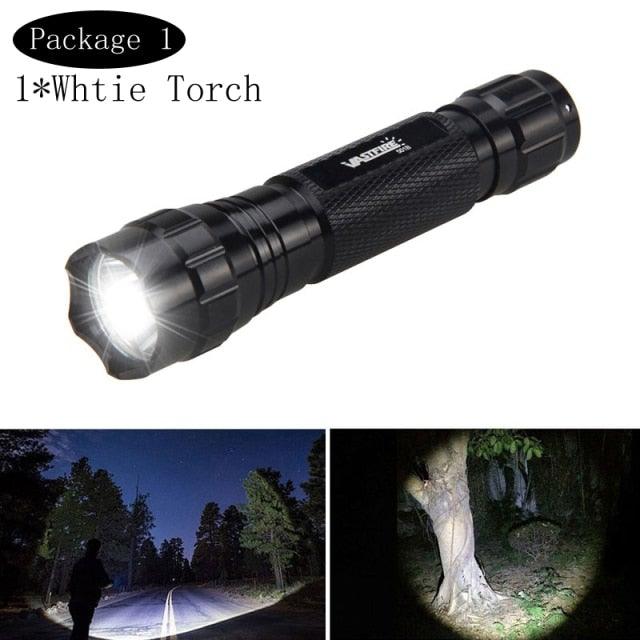 Rechargeable USB Charger High Lumen LED Light Tactical Flashlight With Rail Mount Led Light White Tactical Flashlight Pressure Switch For Long Distance Night Hunting - STEVVEX Lamp - 200, Flashlight, Gadget, Headlamp, Headlight, lamp, LED, LED Flashlight, LED Headlamp, LED Headlight, Rechargeable Headlight, Rechargeable Flashlight, Rechargeable Headlamp, Rechargeable Headtorch, Rechargeable Torchlight - Stevvex.com