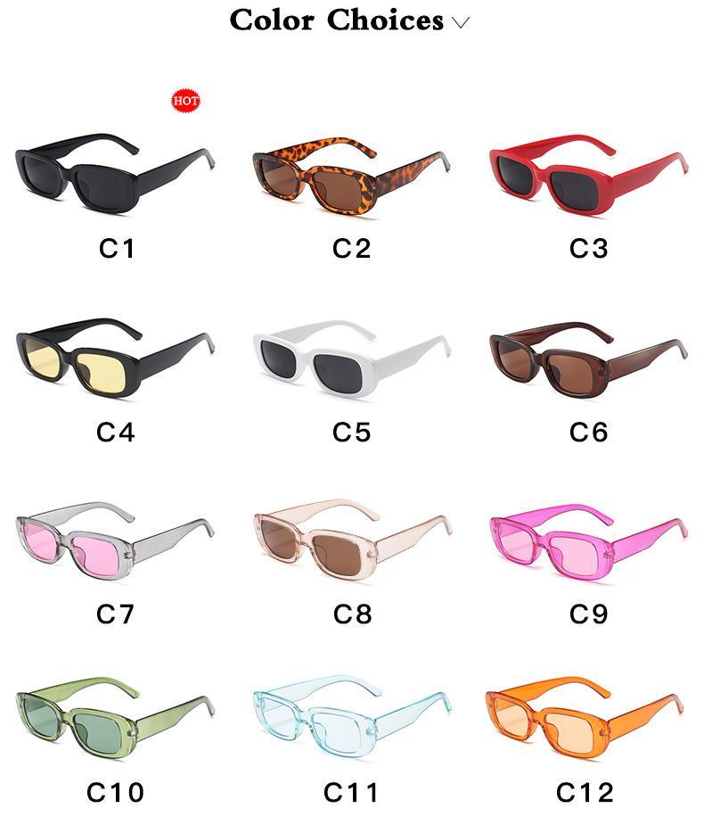 Rectangle Retro Sunglasses For  Women New  Oval Shape  Glasses For Women/Men New  Square Retro Eyeglasses For Women Luxury  Design Frames