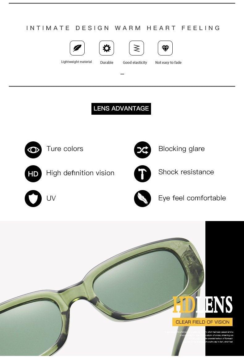 Rectangle Retro Sunglasses For  Women New  Oval Shape  Glasses For Women/Men New  Square Retro Eyeglasses For Women Luxury  Design Frames