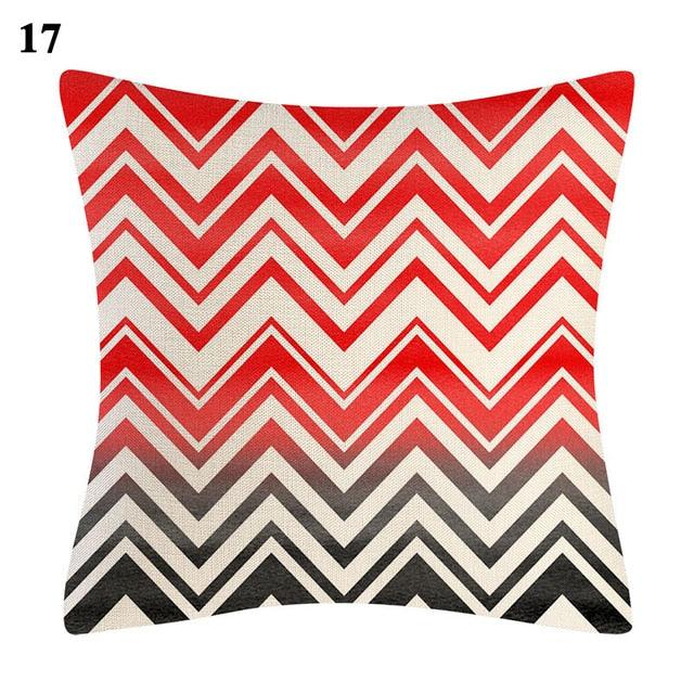 Red Abstract Cushion Cover Geometric Pillow Cases Sofa Decorative Modern Abstract Painting Pillow Case Beautiful Cushion Covers  Fashion Pillowcase Pillow Cover