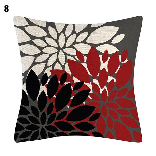 Red Abstract Cushion Cover Geometric Pillow Cases Sofa Decorative Modern Abstract Painting Pillow Case Beautiful Cushion Covers  Fashion Pillowcase Pillow Cover