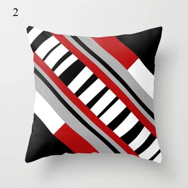 Red Abstract Cushion Cover Geometric Pillow Cases Sofa Decorative Modern Abstract Painting Pillow Case Beautiful Cushion Covers  Fashion Pillowcase Pillow Cover