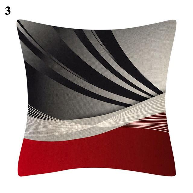 Red Abstract Cushion Cover Geometric Pillow Cases Sofa Decorative Modern Abstract Painting Pillow Case Beautiful Cushion Covers  Fashion Pillowcase Pillow Cover