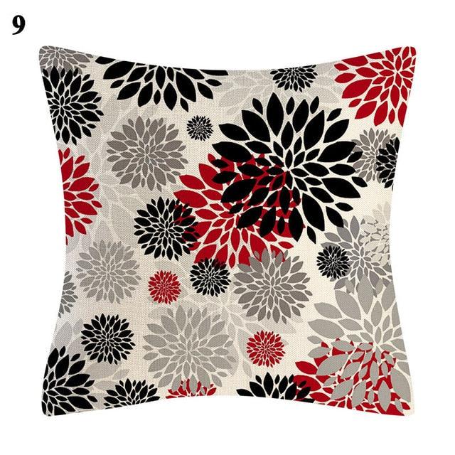 Red Abstract Cushion Cover Geometric Pillow Cases Sofa Decorative Modern Abstract Painting Pillow Case Beautiful Cushion Covers  Fashion Pillowcase Pillow Cover