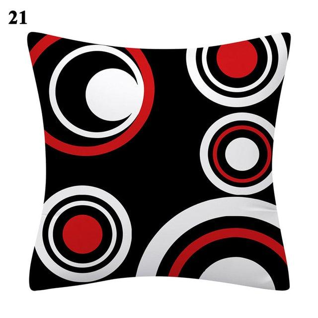 Red Abstract Cushion Cover Geometric Pillow Cases Sofa Decorative Modern Abstract Painting Pillow Case Beautiful Cushion Covers  Fashion Pillowcase Pillow Cover