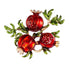 Red Pomegranate Brooches For Women Unique Red Brooches For Women Alloy Fruits Casual Weddings Brooch Pins Gifts Rhinestone Brooches Weddings Office Elegant Brooch Alloy Casual Brooch Cute Gifts