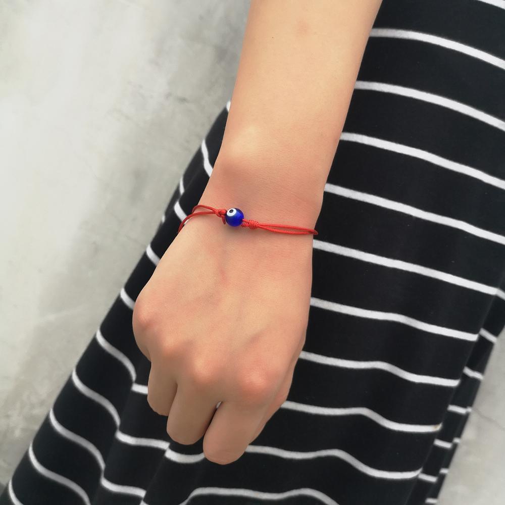 Red String Bracelets Simple Lightweight Bracelet Handmade Braided Rope Blue Eye Charm Jewelry For Women Children Handmade Braided Rope Matching Bracelet Adjustable Blue Eye Charm Bracelets For Men And Women