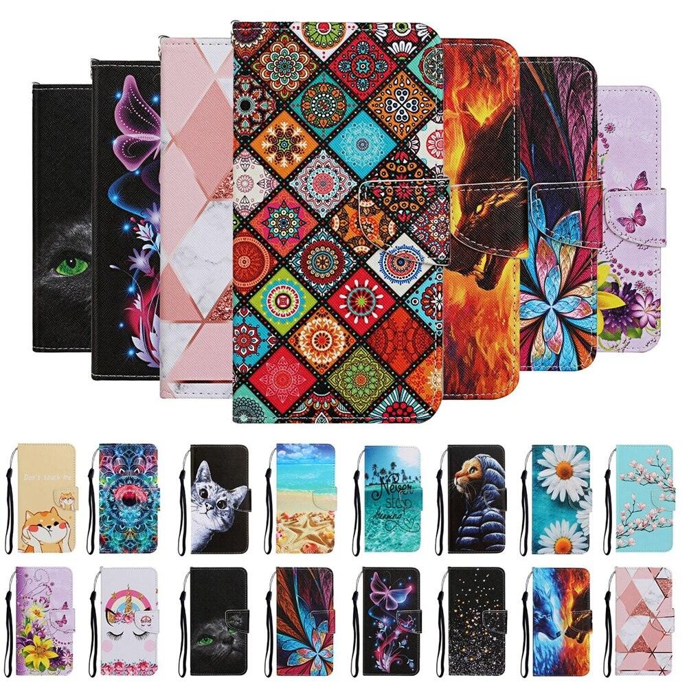 Redmi Note 8 9 Pro 9S 8T Leather Case on for Xiaomi Redmi 9 9A 9C 8A Note 9s 9Pro 8t 8 Pro New Flip Wallet Case Leather Card Slots Phone Cover Flip Case Women Phone Cover