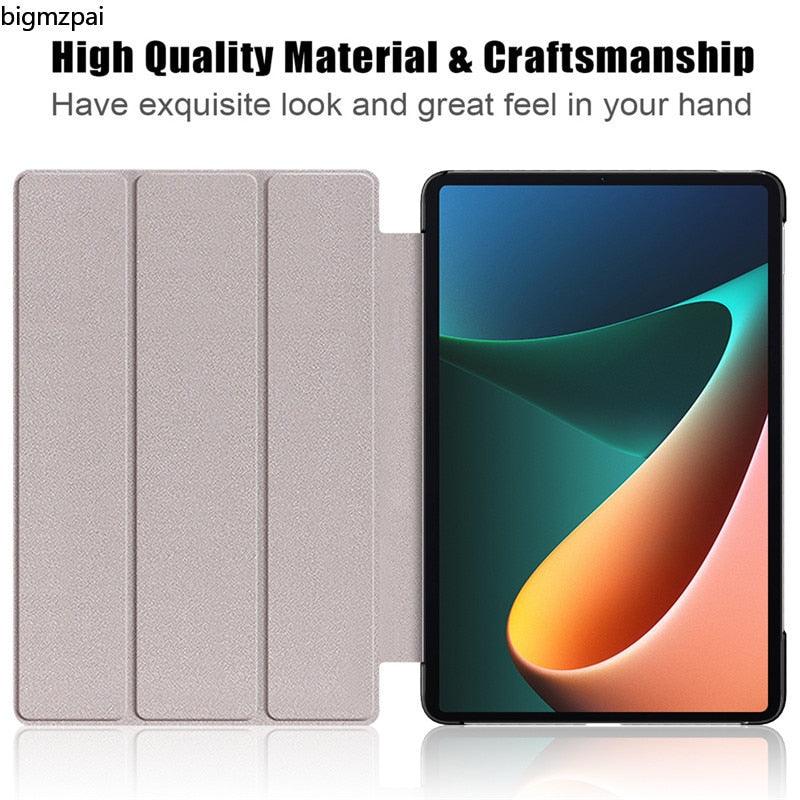 Redmi pad 2022 10.6 For Tablet Xiaomi Pad 5 Case Kids Folding Smart Cover Leather Protective Cover Mi Pad 5 Pro Case Stand Function Leather Case Cover Printed High Quality Leather Protective Cover