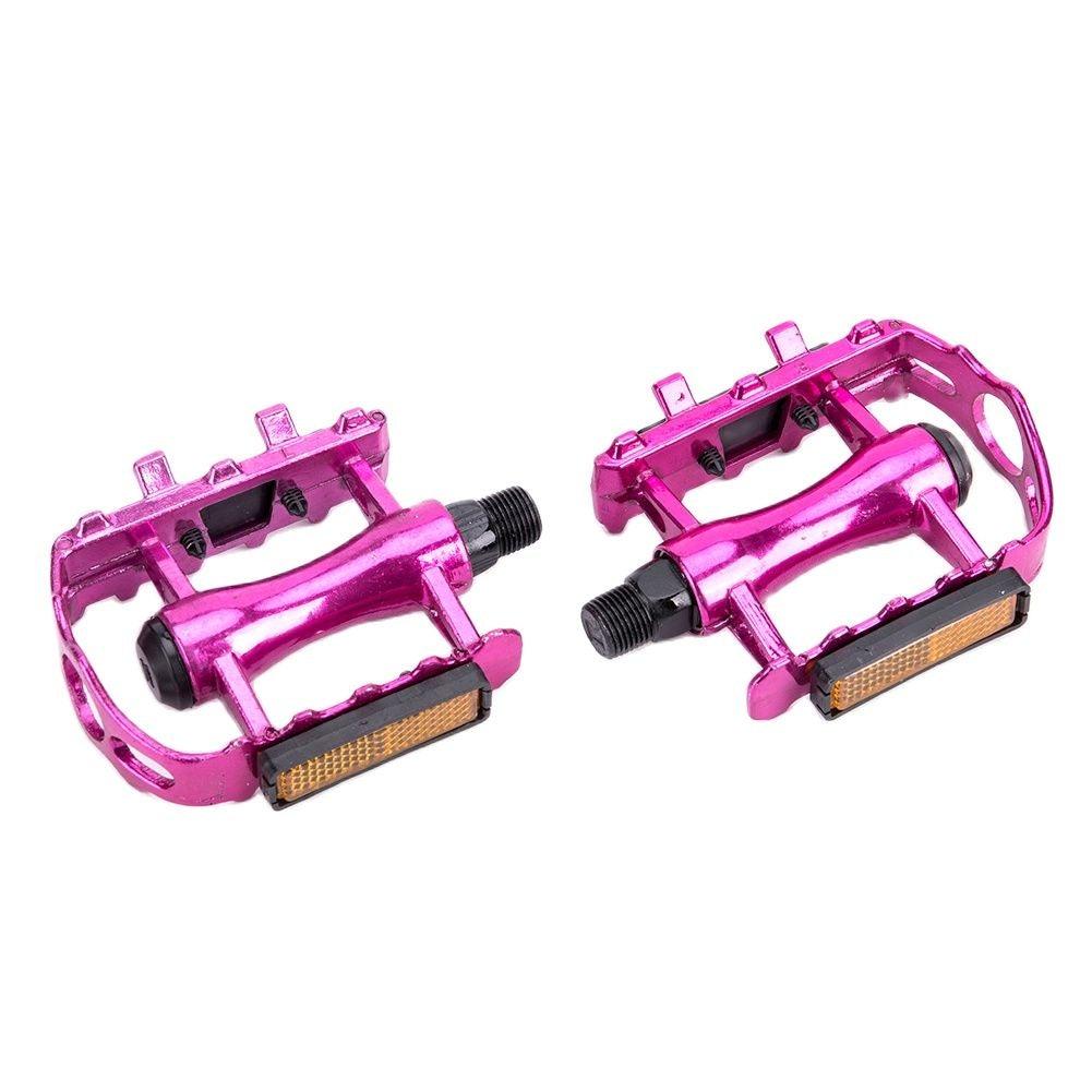 Reflective Setting On Both Sides All-aluminum Large Pedal Bicycle Universal Non-slip Pedal Riding Equipment Bike Pedals Mountain Road Bicycle Flat Pedal-Universal Lightweight Aluminum Alloy Platform Pedal For Travel Cycle-Cross The Road