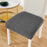 Removable Washable Anti-Dust Dinning Room Chair Seat Cushion Elastic Solid Printed Seat Cover For Chair Slipcovers For Dining Room Chair Protector Chair Cover Thick Stretch Chair Cover Removable Washable Dining Room Chair Protector Cover Seat Slipcover