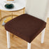 Removable Washable Anti-Dust Dinning Room Chair Seat Cushion Elastic Solid Printed Seat Cover For Chair Slipcovers For Dining Room Chair Protector Chair Cover Thick Stretch Chair Cover Removable Washable Dining Room Chair Protector Cover Seat Slipcover