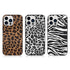 Retro Crocodile Leopard Snake Zebra Pattern Texture PU Leather Cases For iPhone 14 13 Phone Cover Unique Design Shockproof Soft Grip Leather Phone Case For iPhone