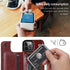 Retro PU Flip Leather Case For iPhone 14 13 12 11 Pro Max Multi Card Holder Case Cover Card Holder Leather Card Double Magnetic Closure Durable Iphone Cover