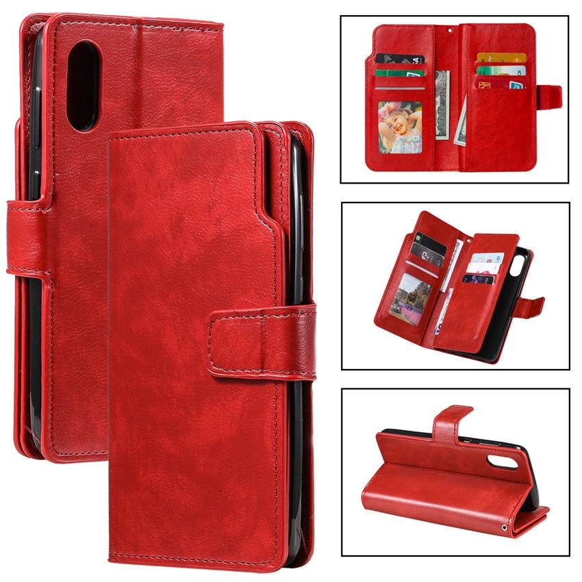 Retro PU Leather Case For Xiaomi Redmi Note 10 10S 9 9S 9A 9C 9T 8 8A 8T 7 7A 6 5 4 4X Pro Card Slot Frame Holders Wallet Cover Protective Case Card Slot Shockproof Durable Wallet Cover Soft Inner Phone Case