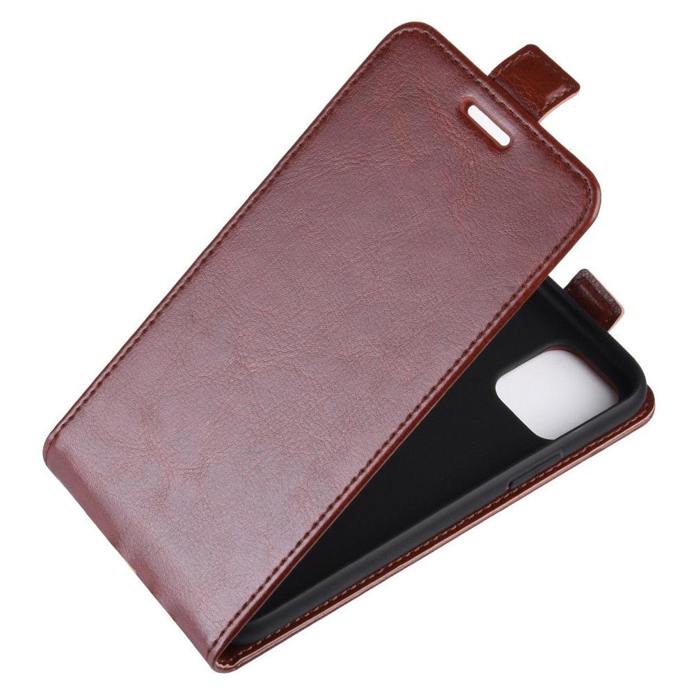 Retro PU Leather Shockproof Magnetic Wallet Flip Case Cover with Card Slot Holder for for iPhone Flip Leather Case for iPhone 12 Mini 6S 7 8+ 6 Plus Luxury Phone Cover for iPhone 11 Pro XR XS Max SE Flip Cases