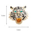 Retro Rhinestone Roaring Tiger Brooches Women Men Big Tiger Head Crystal Brooch Rhinestone Animal Fashion Pin Brooch Party Casual Brooch Luxury Gifts For Birthday