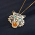 Retro Rhinestone Roaring Tiger Brooches Women Men Big Tiger Head Crystal Brooch Rhinestone Animal Fashion Pin Brooch Party Casual Brooch Luxury Gifts For Birthday