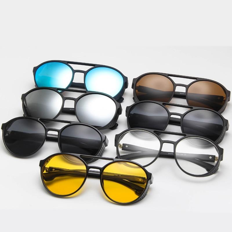 Retro Round Polarized Sunglasses Elegant Black Retro Design Sunglasses Round Frames Men New Fashion Summer UV 400 Protection Sunglasses Ladies Outdoor Driving Sun Glasses