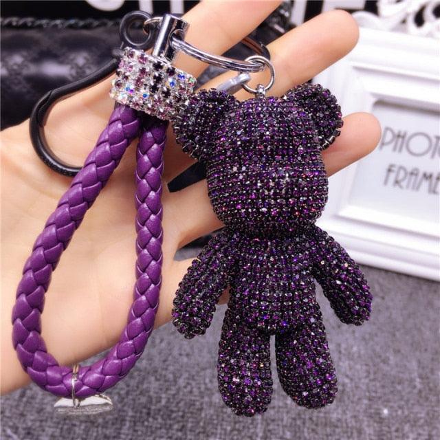 Rhinestone Keychains Teddy Bear Keychain Cartoon Bear Keychain Rhinestone Keychains Pearl Bow Bling Bear Keychain Car Tassel Key Chain Ring Holder Pendant For Bag Charm Rhinestone Sparkly Bling Keychains Car Accessories - ALLURELATION - 551, Bear Keychain, Bear Rhinestone Keychain, keychain, Rhinestone Keychains, Rhinestone Sparkly Bling Keychains, Sparkly Bling Keychains, Teddy Bear Keychain - Stevvex.com