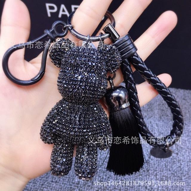 Rhinestone Keychains Teddy Bear Keychain Cartoon Bear Keychain Rhinestone Keychains Pearl Bow Bling Bear Keychain Car Tassel Key Chain Ring Holder Pendant For Bag Charm Rhinestone Sparkly Bling Keychains Car Accessories - ALLURELATION - 551, Bear Keychain, Bear Rhinestone Keychain, keychain, Rhinestone Keychains, Rhinestone Sparkly Bling Keychains, Sparkly Bling Keychains, Teddy Bear Keychain - Stevvex.com