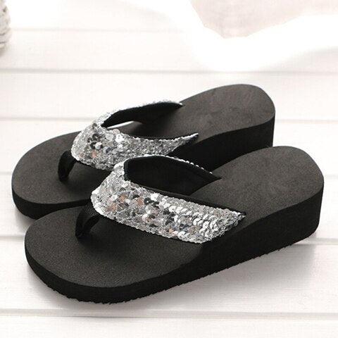 Rhinestone Women Slippers Flip Flops Summer Women Crystal Bling Beach Slides Sandals Casual Shoes Glitter Slides Cozy Bedroom Slippers Shower Shoes Cute Slippers For Women Platform Sandals