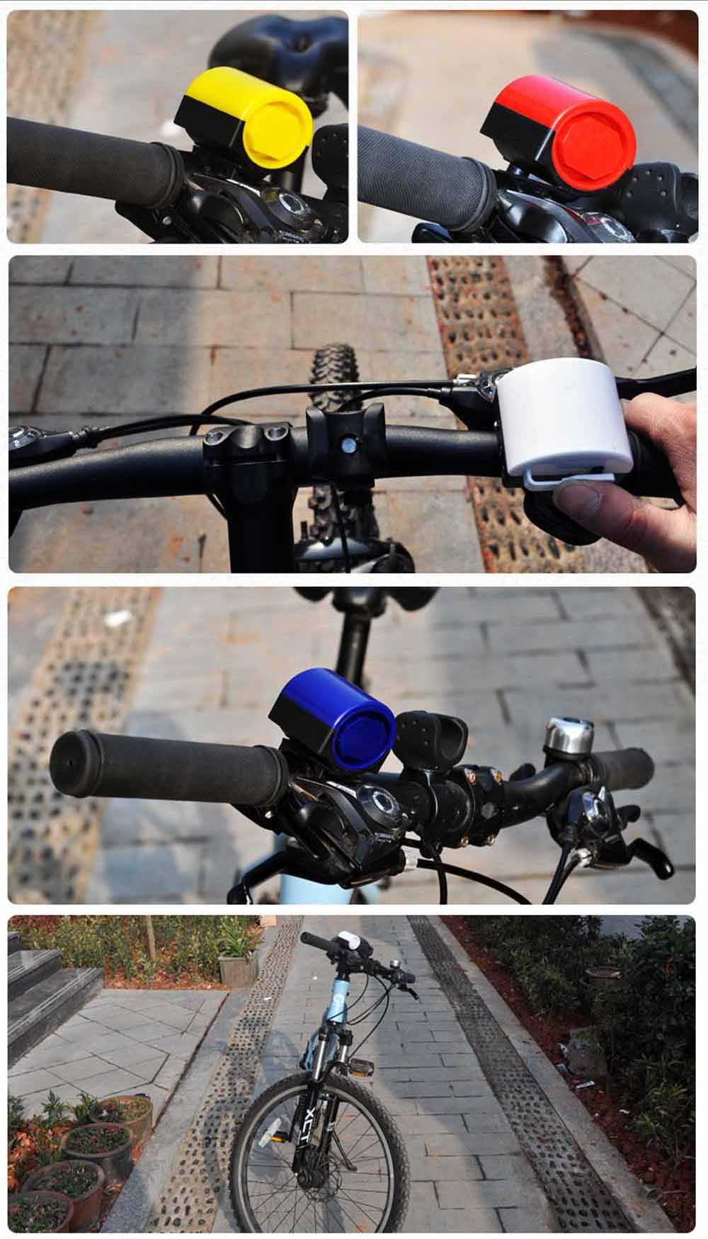 Road Bicycle Bike Electronic Bell Loud Sound Horn Cycling Hooter Siren Holder Loud Electric Bike Horn Sound Bicycle Cycling Handlebar Ring Alarm Bells Perfect Gift For Kids Adults