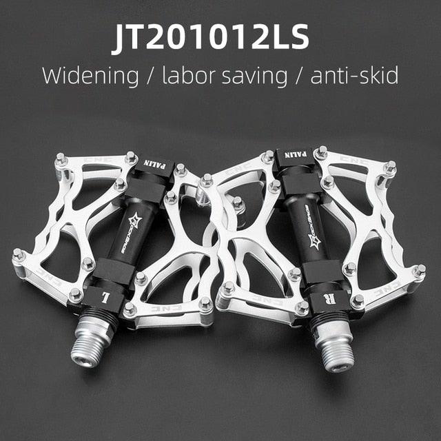 Road Bike Pedals Aluminum Alloy Anti-slip Bicycle Pedals Hollow-Carved Design Pedals Bicycle Accessories Mountain Bike Pedals Flat Bicycle Pedals Platform Cycling Sealed Bearing Aluminum Pedals For Mountain Bike