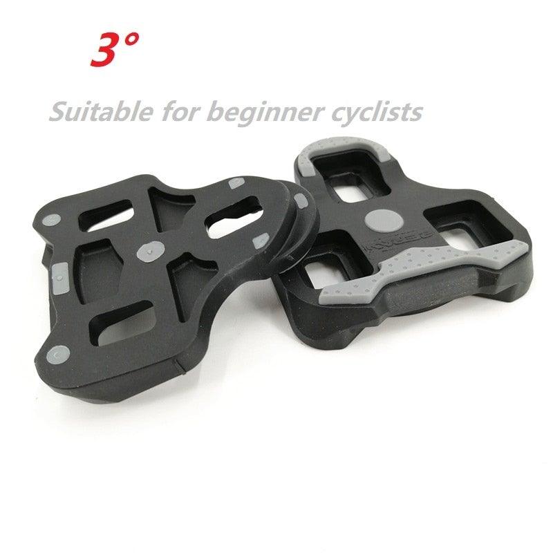 Road Pedal Cycling Shoes Cleats Self Locking Pedal Anti-Slip Cleat Compatible Look Road Bike Cycling Accessories Road Bike Cleats For Speed Cleats Indoor Outdoor Spin Cycling Pedals Cleat And Bicycle Clips Set