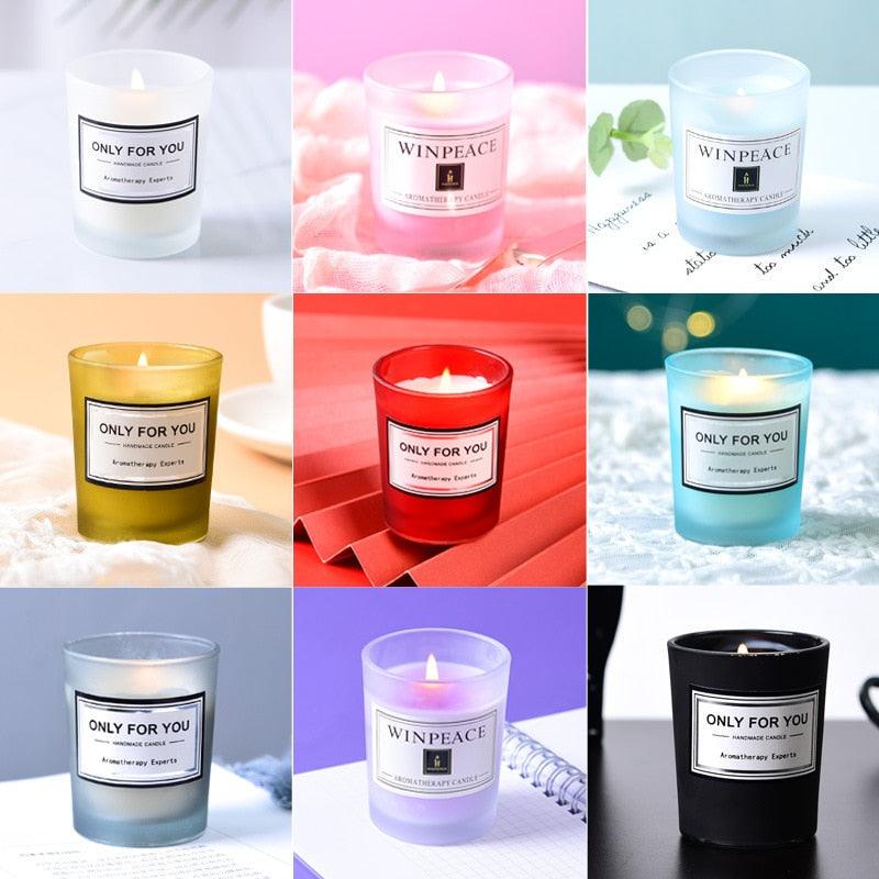 Romantic Handmade Scented Candle Candles for Home Scented Candle Fall Candles  Wick Candle Soy Candles Essential Oil Candles Plant Essential Oil Small Jar Aromatherapy Candle Travel Candles Natural Soy Wax Home Decor