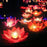 Romantic Lotus Lamps Wishing Water Floating Candle Light Birthday Wedding Party Decoration  Lotus LED Candle Floating Candle Lights Up When It Meets Water Battery Powered Flameless Candle Light Waterproof Night Light For Festival Wedding Home Garden Pond