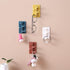 Rotating Hook Adhesive Creative Nordic Wall-mounted Bathroom Strong Hook Self Adhesive Kitchen Hanger Key Storage Home Organizer Domestic Suction Hooks Rotating Space Saving Hook Domestic Suction Hooks Rotating Space Saving Hook