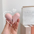 Rotating Lipstick Contact Lens Case Temperament Noble Contact Lens Case Travel Glasses Case Heart Style Design Portable Cute Contact Lens Kit Holder Container Includes Contact Lens Remover Tool