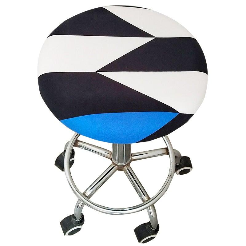 Round Chair Cover Bar Stool Cover Elastic Seat Cover Home Chair Slipcover Round Chair Bar Stool Floral Printed Padded Round Bar Stool Cover Cushion With Elastic Fabric Round Chair Seat Cushion For Wooden Metal Stools 30-40cm