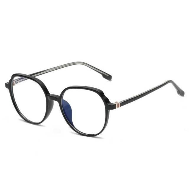 Round Frames Anti-Blue Light Optical Frame Glasses Eyewear Reading Glasses Blue Light Blocking Glasses Women And Men Retro Half Frame Anti Eyestrain Computer Gaming Glasses