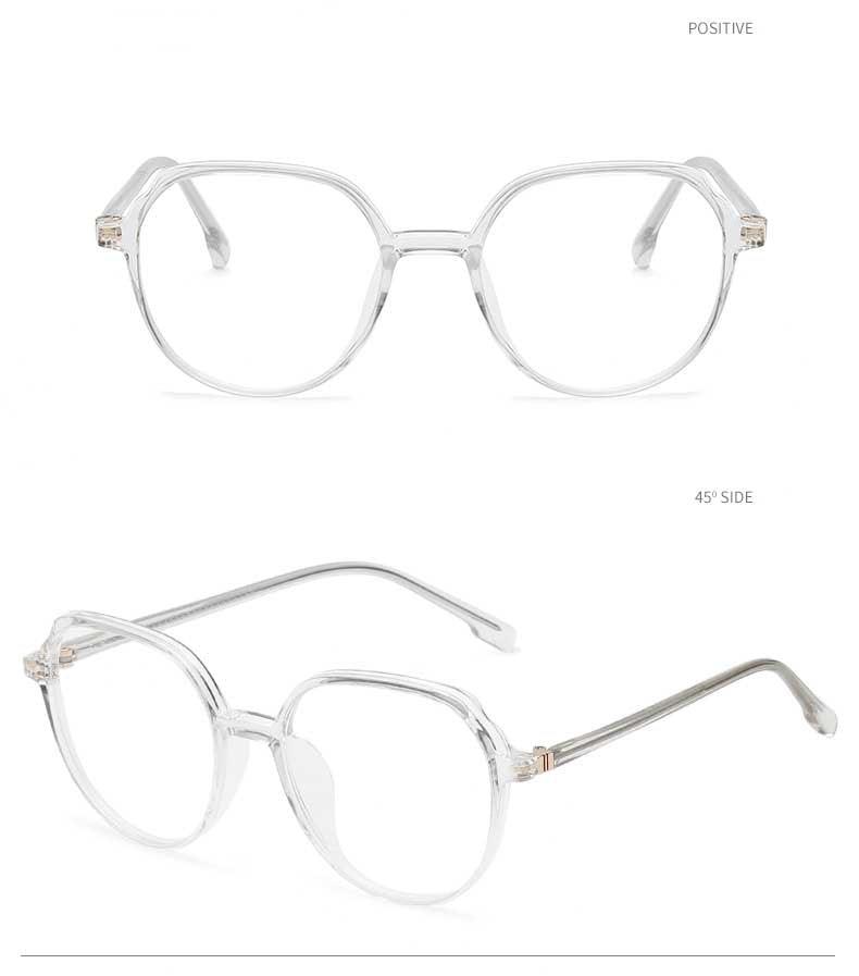 Round Frames Anti-Blue Light Optical Frame Glasses Eyewear Reading Glasses Blue Light Blocking Glasses Women And Men Retro Half Frame Anti Eyestrain Computer Gaming Glasses