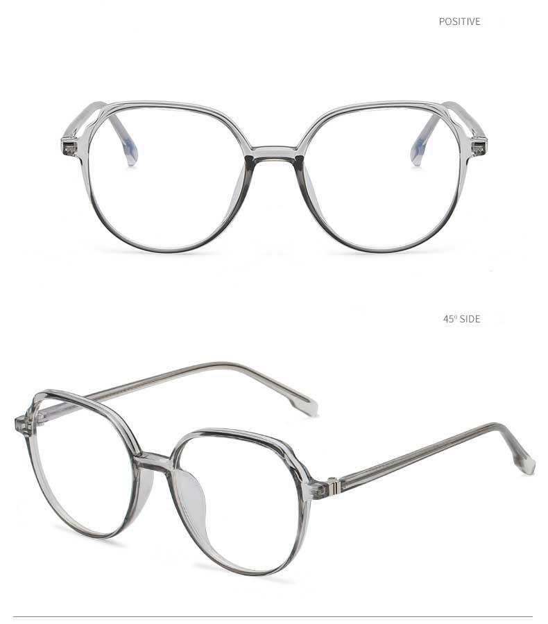 Round Frames Anti-Blue Light Optical Frame Glasses Eyewear Reading Glasses Blue Light Blocking Glasses Women And Men Retro Half Frame Anti Eyestrain Computer Gaming Glasses