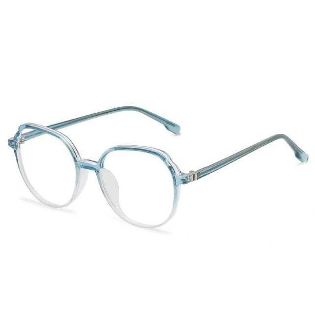 Round Frames Anti-Blue Light Optical Frame Glasses Eyewear Reading Glasses Blue Light Blocking Glasses Women And Men Retro Half Frame Anti Eyestrain Computer Gaming Glasses