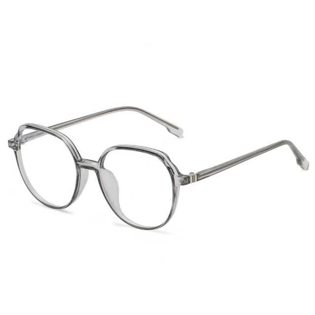 Round Frames Anti-Blue Light Optical Frame Glasses Eyewear Reading Glasses Blue Light Blocking Glasses Women And Men Retro Half Frame Anti Eyestrain Computer Gaming Glasses