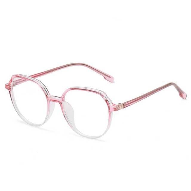 Round Frames Anti-Blue Light Optical Frame Glasses Eyewear Reading Glasses Blue Light Blocking Glasses Women And Men Retro Half Frame Anti Eyestrain Computer Gaming Glasses