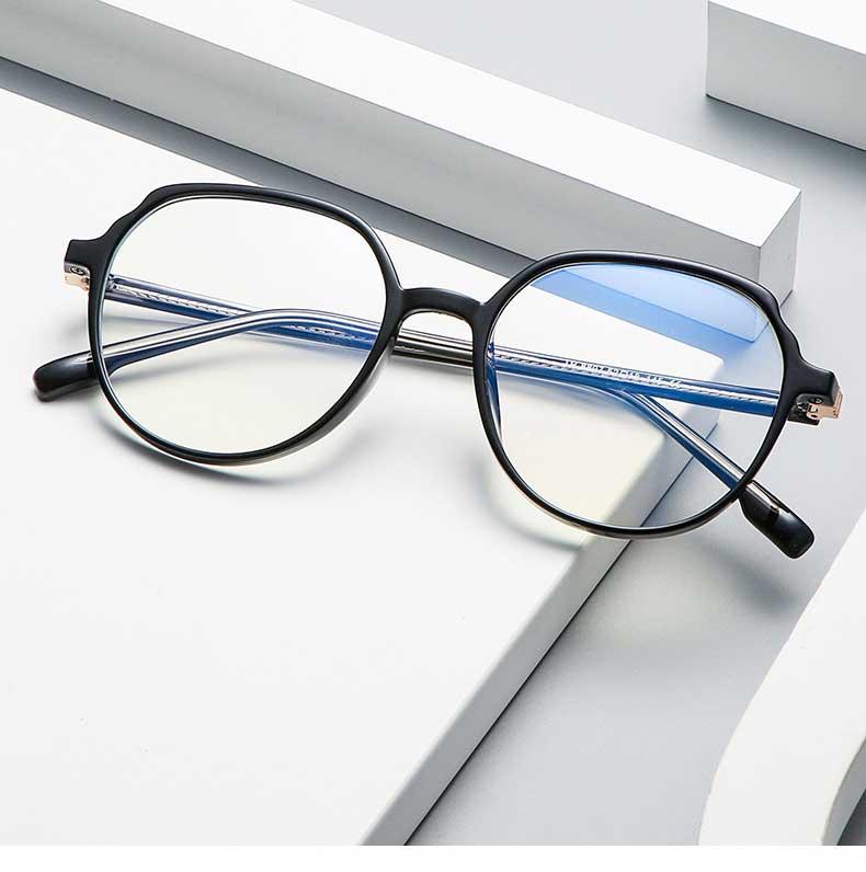 Round Frames Anti-Blue Light Optical Frame Glasses Eyewear Reading Glasses Blue Light Blocking Glasses Women And Men Retro Half Frame Anti Eyestrain Computer Gaming Glasses