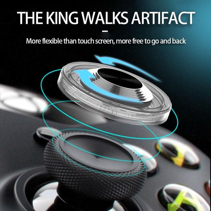 Round Game Joystick For Mobile Phone Rocker Tablet Android, Metal Button Controller With Suction Cup Mobile Phone Game Joystick Game Control Touch Screen Joypad Game Controller