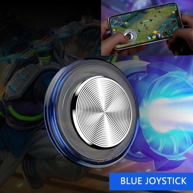 Round Game Joystick For Mobile Phone Rocker Tablet Android, Metal Button Controller With Suction Cup Mobile Phone Game Joystick Game Control Touch Screen Joypad Game Controller