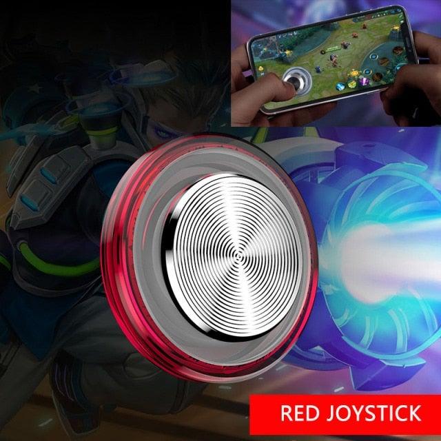 Round Game Joystick For Mobile Phone Rocker Tablet Android, Metal Button Controller With Suction Cup Mobile Phone Game Joystick Game Control Touch Screen Joypad Game Controller