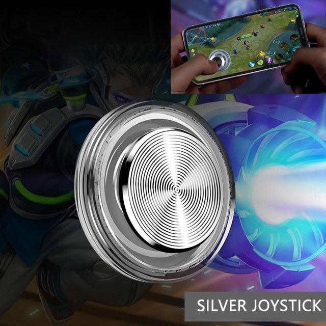 Round Game Joystick For Mobile Phone Rocker Tablet Android, Metal Button Controller With Suction Cup Mobile Phone Game Joystick Game Control Touch Screen Joypad Game Controller